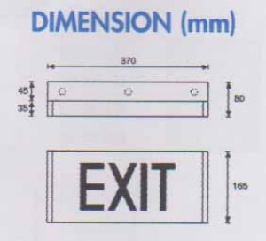 Emergency EXIT Sign SAMCOM ELS-28S